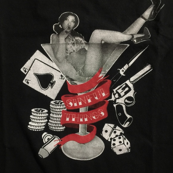 VINTAGE SINFUL THINGS T SHIRT BY JOYCE LEX (99/03) - Picture 1 of 4